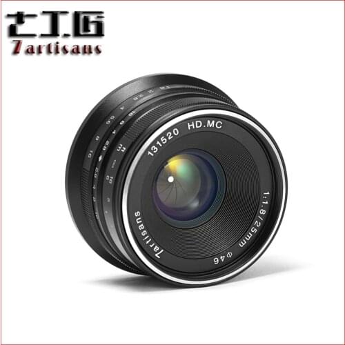 7artisans 25mm F/1.8 Prime Lens to All Single Series for Fuji / for E Mount / for Micro 4/3 Cameras A7 A7II A7R A7RII G1 G2 G3