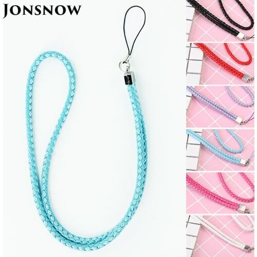 Woven Neck Strap Lanyards for Mobile Phone Keys ID Card Gym Straps USB Badge Holder DIY Hang Rope Lanyard 45cm