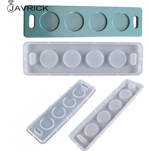 Tray Cup Pad Epoxy Resin Mold Wine Glass Holder Coaster Silicone Mould DIY Crafts Home Decorations Casting Mold