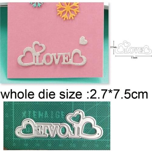 Craft dies Heart Strip Frame Metal Cutting Dies Embossing Die Cut Scrapbooking Paper Craft Knife Mould Blade Punch Stencils dies