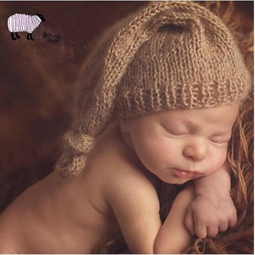 Newborn Baby Girl Boy Photography Mohair Hat Infant bebe fotografia Caps Little Baby Picture Shooting Accessories Hat Props