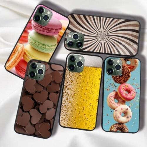 Chocolate Coffee Silicone Case For iPhone 11 XS Max XR X 6 6S 7 8 Plus SE 2020 11 12 Pro Max Mini Case Cover Soft For iPhone11
