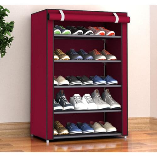 Shoe Storage Cabinet Dustproof Shoes Shelf Rack Organizer Non-Woven Fabric Large Medium Small Shoe Racks Shelf Home Bedroom