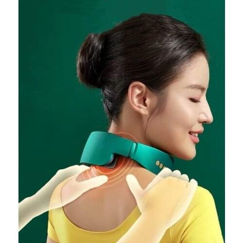 Smart Electric Neck And Shoulder Massager Intelligent Cervical Massager Low Frequency Magnetic Therapy Pulse Pain Relief Tool