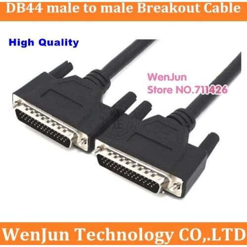 Hot Sale High Quality DB44 D-SUB DR-44 44 pins male to male Signal Terminal Breakout Connector Cable 0.5M/1M/1.5M/3M/5M