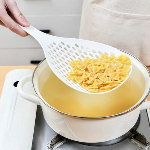 1Pcs Large Scoop Spoon Dumplings drained in a slotted spoon for noodlesColander Heat Resistant Pasta-Strainer Home Kitchen Tools