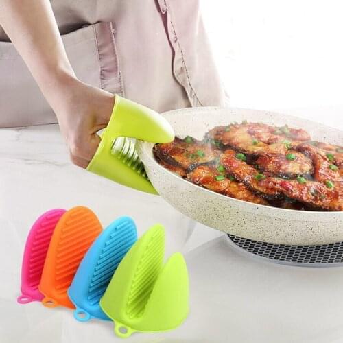 Grip Silicone Pot Holder Sleeve Pot Glove Pan Handle Cover Grip Kitchen Tools