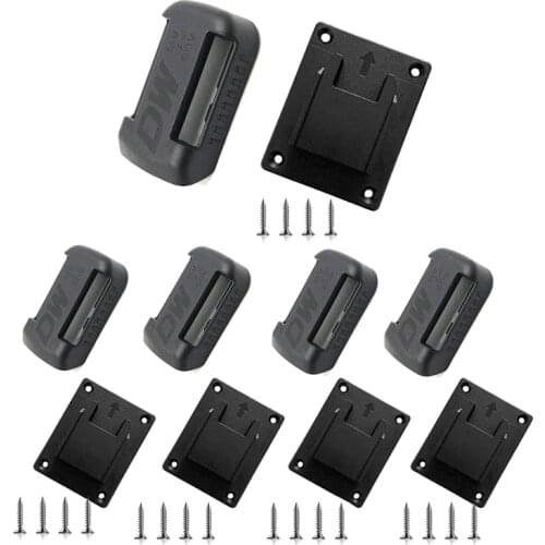 10 Pcs Power Tool Holders&Battery Mounts for De-Walt 18/20V Drill Mount for M18 Tools Battery&Machine Stand