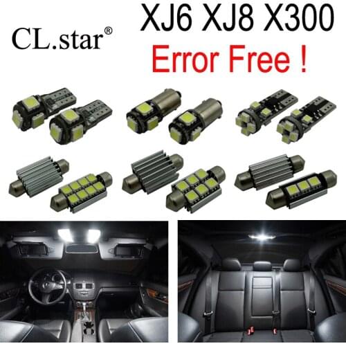 18pc X 100% No Error LED Interior Dome Reading Light Kit Package For 1995 1996 1997 Jaguar XJ XJ6 XJR ( X300 )