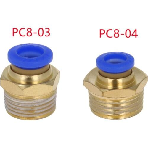 2-10pcs Plastic Elements Pneumatic Fitting 8mm-16mm 8mm-20mm Blue Quick Connectors Straight Hose 2020 New Fittings PC8-03 PC8-04