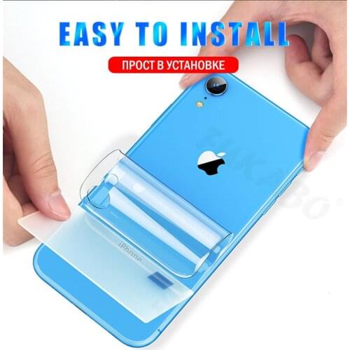 2pcs/lot Back Screen Protector Hydrogel Film For iPhone 7 8 Plus 11 Pro XR X XS Max Protection For iPhone 7 6 6s Plus Film