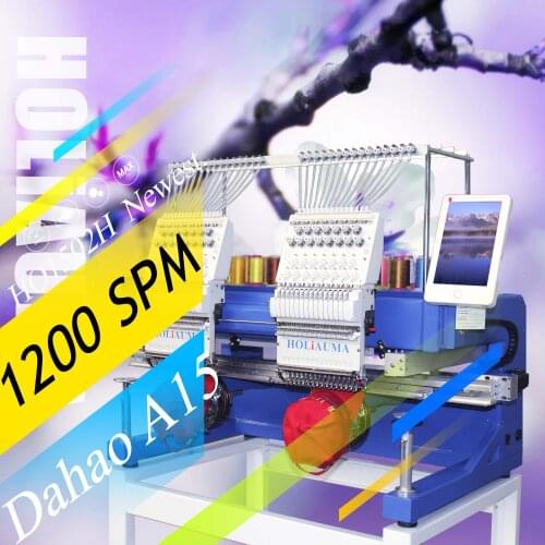 3 Years Quality Warranty!!!T Ajima Brother Swf Similar 2 Head Computer Embroidery Machine 15 Colors 15 Needles