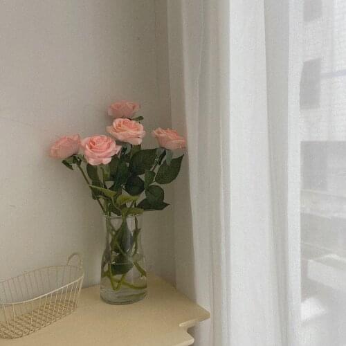 5 Pcs/Set Modern Handmade Simulation Rose Ornaments Home Furnishing Decor Plants Flower Figurines living Room Bedroom Decoration