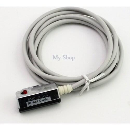 5Pcs Pneumatic Air Cylinder Magnetic Reed Switch D-A54 SMC 2M Wire
