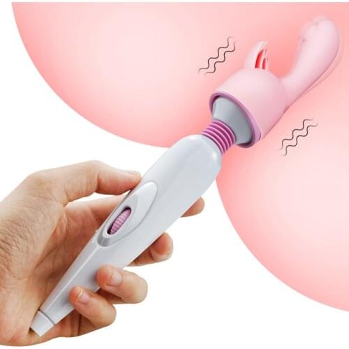 AV Stick Magic Wand Clit Vibrator for Women USB Charge Female Clitoris Stimulator G Spot Body Massager Adult Sex Toy For Woman