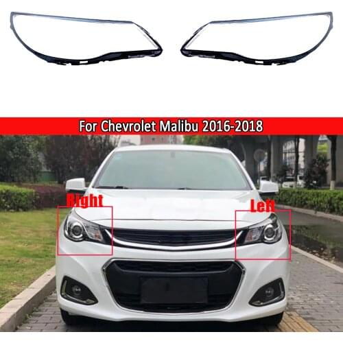 Car Front Headlight Lens Cover Auto Shell Headlamp Lampshade glass Lampcover Head lamp For Chevrolet Malibu 2016 2017 2018