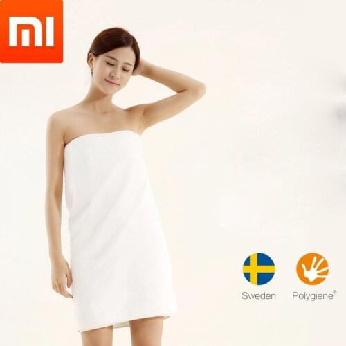 Xiaomi Youpin mijia ZSH Bath Towel Cotton Beach Towel Washcloth Washcloth Antibacterial Water Absorption Xmas gift