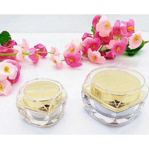 1 Pc Refillable Bottles Cosmetic Empty Jar Acrylic Pot Eyeshadow Acrylic Makeup Bottle Jar Face Cream Box Container Storage