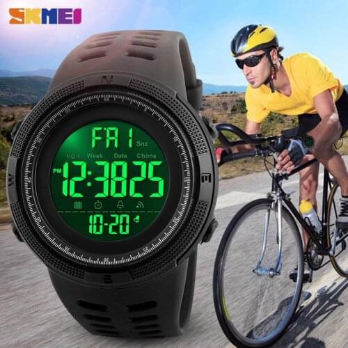 SKMEI Outdoor Swimming Sport Watch Men Multifunction Watches Alarm Clock Waterproof Digital Watch reloj hombre Male Wristwatch