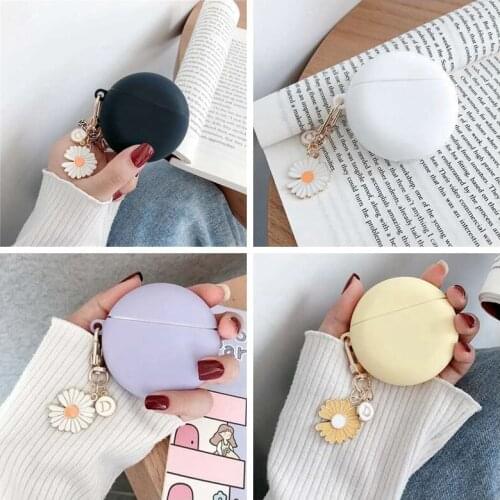 For huawei freebuds 4i / freebuds 4 Pro colorful flower earphone Case freebuds 3 cute Silicone hearphone Protective Case