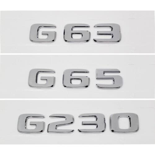 For Mercedes AMG G63 G65 G230 G300 G350 G500 W176 W124 G Class Auto Trunk ABS Plastic Accessories Numbers Logo Styling Emblem