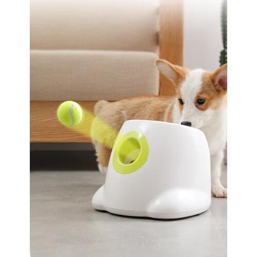 Pet dog toys Tennis Launcher Automatic throwing machine with 3 balls