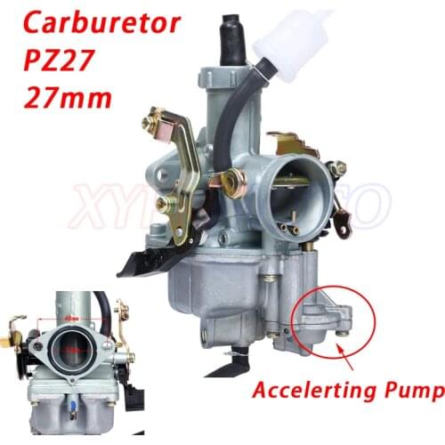 PZ27 Carb Cable Choke 27mm accelerator Pump Carburetor and Oil filter For KEIHI 140 150 160 200cc Dirt Bike ATV Quad GO Kart