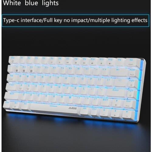 996/Ajazz AK33 Mechanical Gaming Keyboard LED RGB Backlight Switch 82 Keys Bluetooth