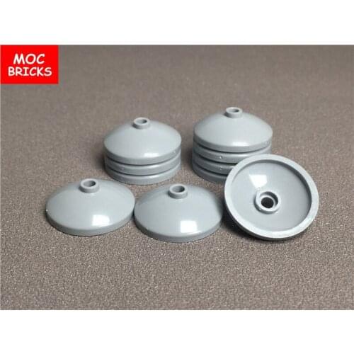 10pcs\lot MOC Bricks Light Gray Dish 3 x 3 Inverted (Radar) fit with 43898 Educational building blocks DIY toys bricks kids gift