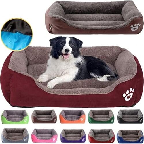 19 Colors Dog Beds For Large Dogs Winter Pet Supplies Cushion Super Soft Comfortable Kennel Cat Sofas Washable Pet Sleeping Mat