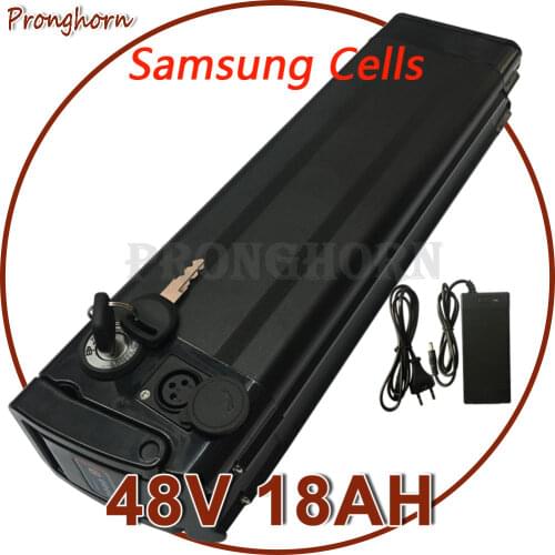 48V Silver Fish Bottom Discharge Li-ion Battery 48V 8Ah 10Ah 12Ah 13Ah 15Ah 18Ah 20Ah E-Bike Samsung Battery for 500W 750W 1000W