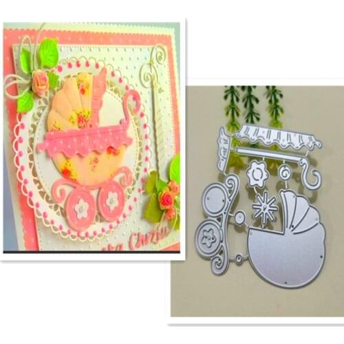 Stroller, decoration Metal Cutting Dies for DIY Scrapbooking Album Paper Cards Decorative Crafts Embossing Die Cuts