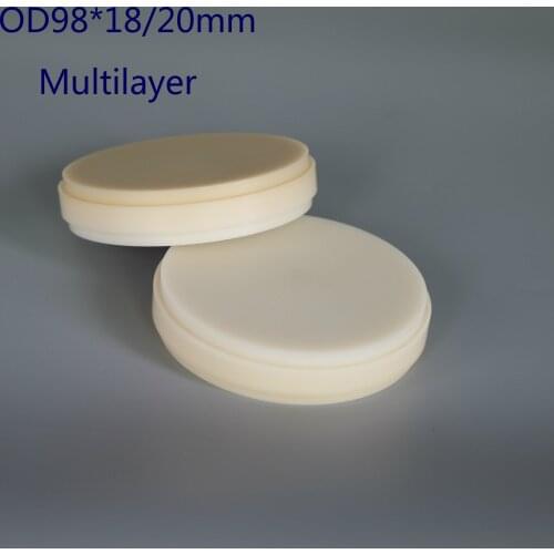 3pcs/Lot Multilayer PMMA Blocks Dental Material for Make Temporary Bridge Dental Restorations CAD/CAM Multi-layer PMMA Disk