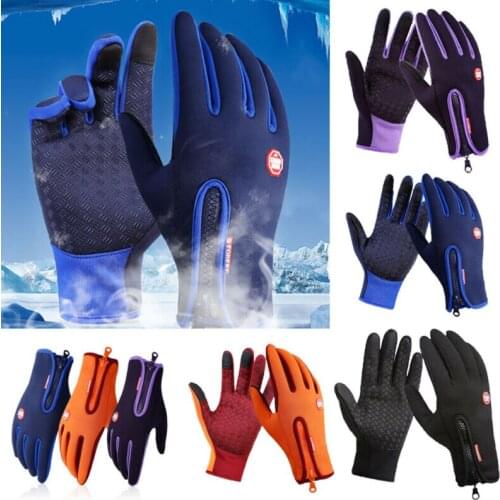 Fashion Unisex Winter Warm Gloves Windproof Waterproof Thick Antislip Thermal Touch Screen Ski Gloves