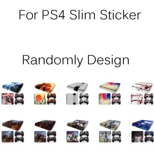 For PS4 Slim Skin Sticker For PlayStation 4 Console and Controllers For PS4 Slim Gamepad Controller Sticker Decal