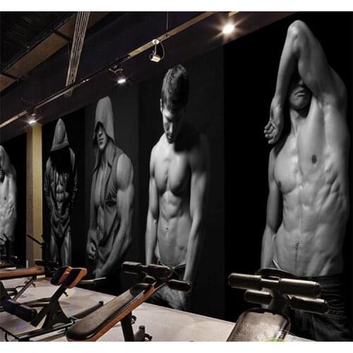 3D Mural wallpaper People Sports Gym Shop Landscape Photo Wallpapers for Bedroom Papel De Parede Wall Paper Wall Art Decor