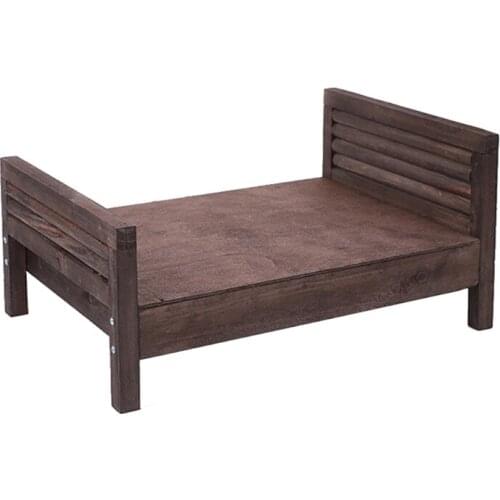 Newborn Posing Detachable Mini Bed Baby Photo Shooting Props Wooden Crib Infant Photograph Photography Accessories