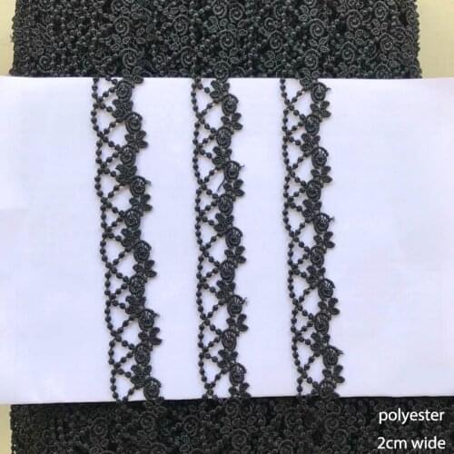 Rose Silk Thread Lace Trim Water-Soluble Embroidery Flower Flower Dress Lolita Sewing Accessories VQX100815