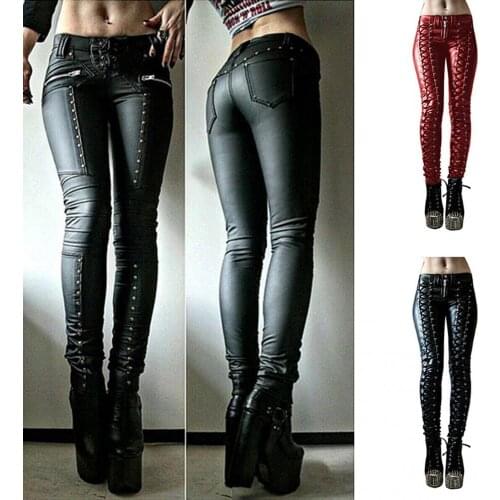 Medieval Victoria European Cosplay Pants Women Carnival Party Viking Retro Steampunk Tight Elastic Button Solid Stich Pants 2021