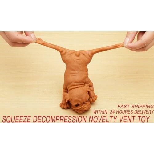 Hot!Squeeze Decompression Novelty Vent Toy Vent Lying Down Dog Kids Adult Squishy Anti-Stress Dolls Release Stress Fidget Toy