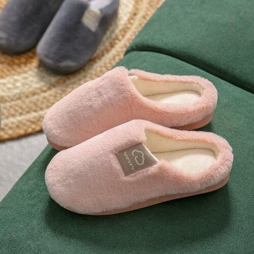 Slippers Women Memory Foam Warm Plush Home Slipper Autumn Winter Shoes Couple House Flat Floor Soft Bedroom Big Size 46 47