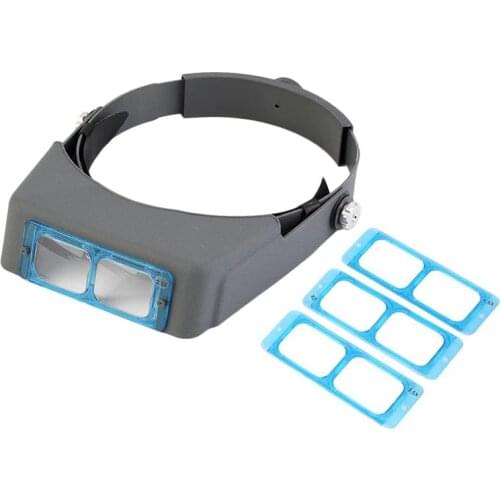 1.5X 2X 2.5X 3.5X Optivisor Head Watch Repair Glasses Magnifying Eye Loupe