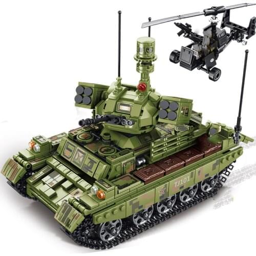 Military series World War II Special Forces main battle tank mini reconnaissance aircraft DIY model Building Blocks Toys Gifts
