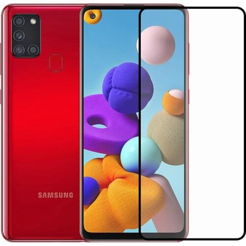 2PCS Tempered Glass For Samsung Galaxy A21S Screen Protector Samsung A21S A217F Full Cover for Samsung A21S 3D Curved Edge Film