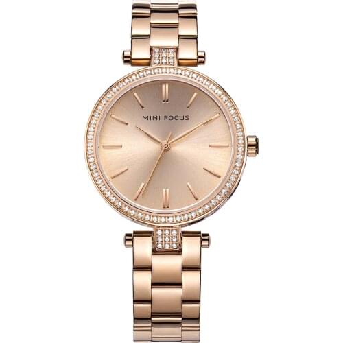 Rose Gold Watch For Women Watches Luxury Fashion Watch 2020 Top Brand Design Casual Water Resistant Simple Crystal Bracelet Best
