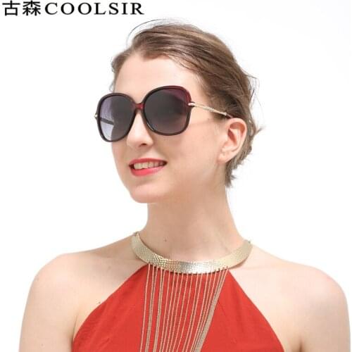 Ladies fashion classic big frame glasses, anti-ultraviolet polarized sunglasses 8801