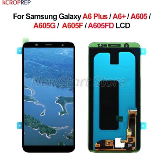 For Samsung Galaxy A6 Plus 2018 LCD Display Touch Screen Digitizer Assembly For Samsung A6+ 2018 A605 A605G A605F A605FD lcd