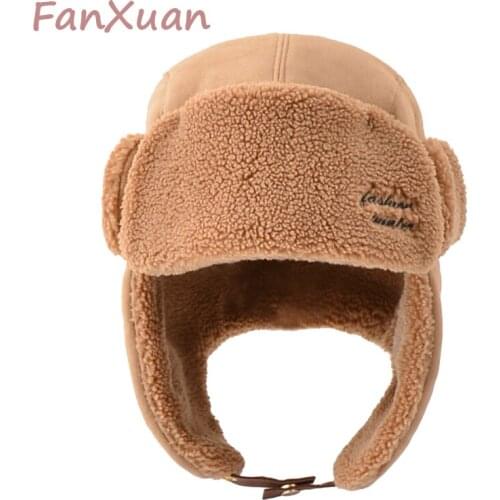 Winter Hats for Men Bomber Hats for Women Bonnets Gorros Mujer Patchwork Ski Cap New Design