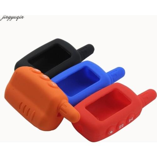 Jingyuqin 10pcs/lot Silicone Key Case Remote For Starline A6 A9 A8 LCD 2-Way Alarm Controller Keychain Cover