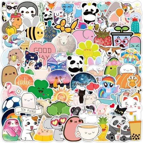 3 Sets = 300PCS Cute Animal Graffiti Stickers Helmet Water Cup Notebook Skateboard Refrigerator Stickers